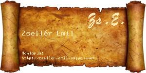 Zsellér Emil névjegykártya